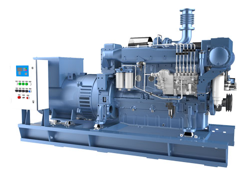 High speed series marine diesel generator set