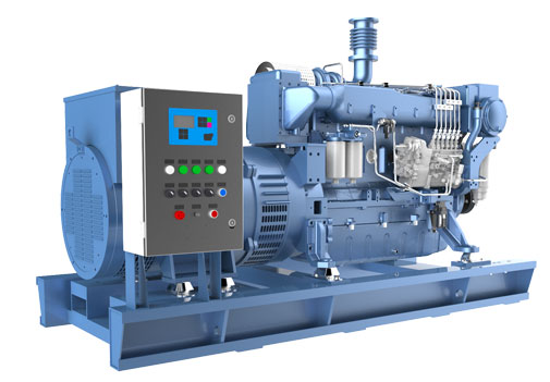 Medium speed series marine diesel generator set