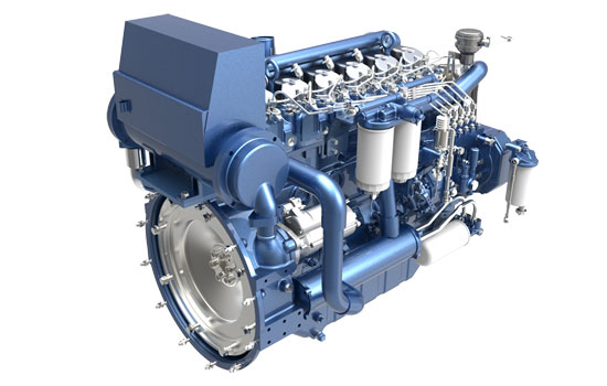 Weichai WP6 series marine diesel engine (105-168kW)